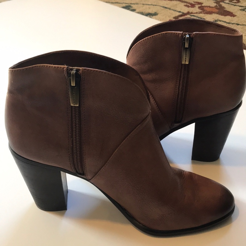 Brown Soft Leather Bootie